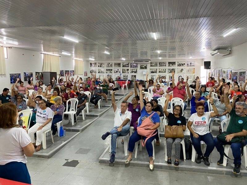 Servidores da saúde e segurança do RN realizam protesto unificado nesta