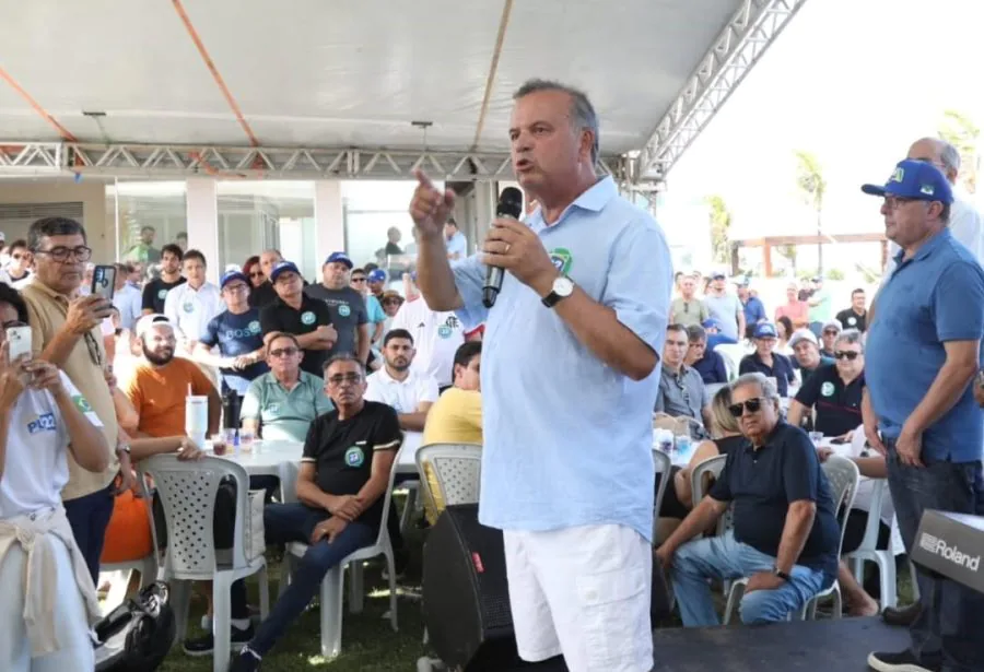 Senador Rogério Marinho (PL) em evento da oposição nesta quarta-feira (22) - Foto: Demis Roussos / Assessoria