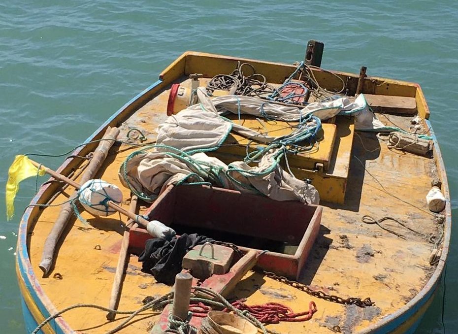 O pescador boiou até a praia de Gado Bravo, no município de Tibau - Foto: Cedida