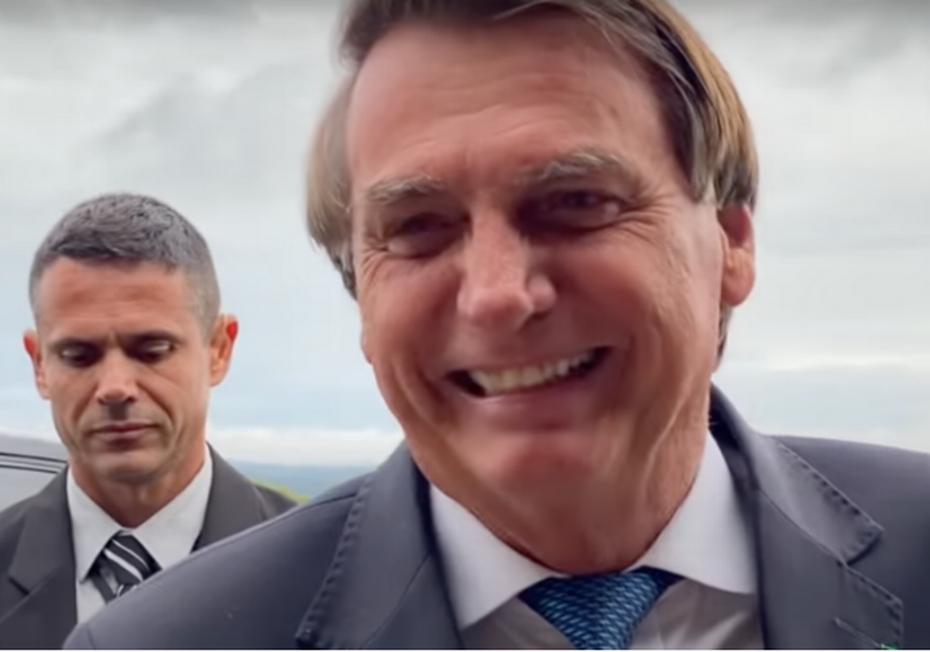 O presidente Jair Bolsonaro se referiu ao governador do Maranhão como 'gordo' Foto: Reprodução