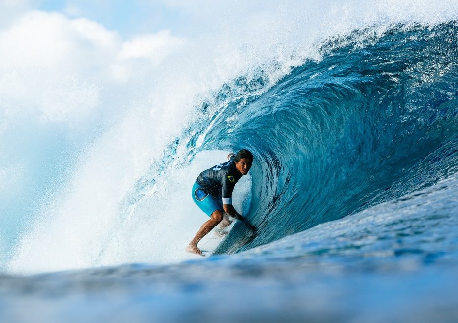 Miguel Pupo em Pipeline — Foto: World Surf League