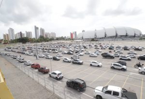 Drive de testagem do Arena das Dunas fecha neste domingo (6) para realização de jogo da Copa Cidade do Natal - Foto: Aléx Régis