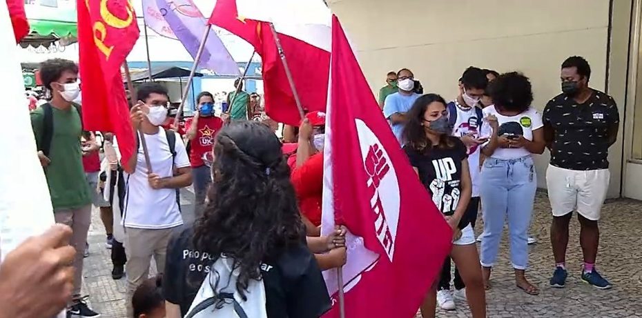 Manifestantes fizeram protesto em Natal por morte de congolês — Foto: Divulgação