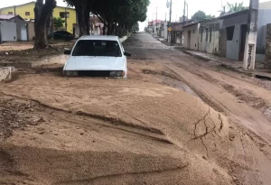 Chuva alaga ruas, invade casas e causa transtornos na Grande Natal - Foto: Cedida