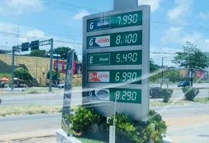 Preço da gasolina chega a quase R$ 8 em postos de combustíveis de Natal após reajuste da Petrobras - Foto: Redes sociais