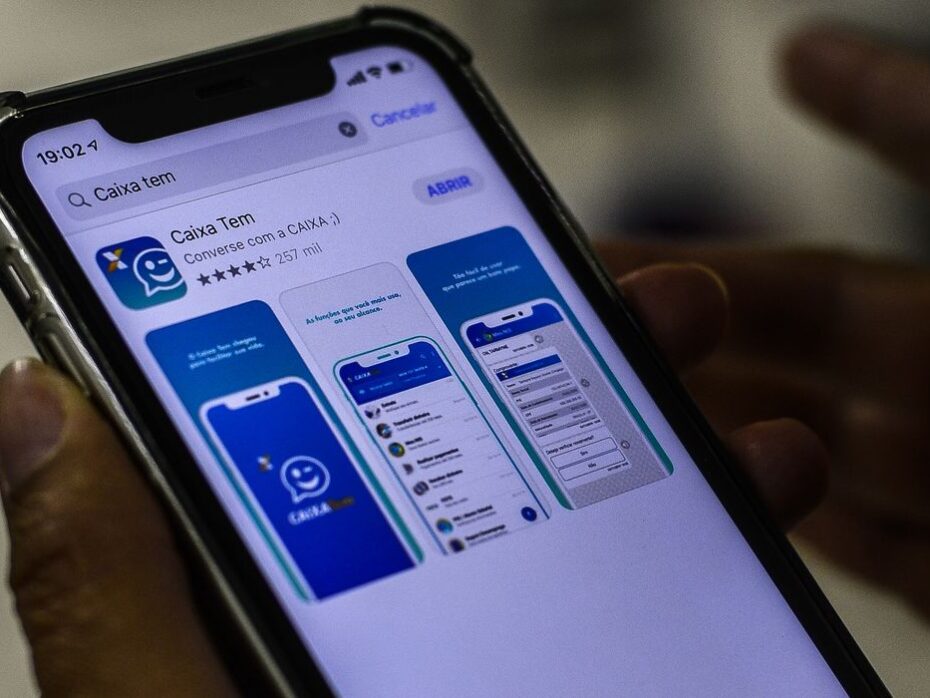 Aplicativo mobile do Caixa Tem - Foto: Marcello Casal Jr./Agência Brasil