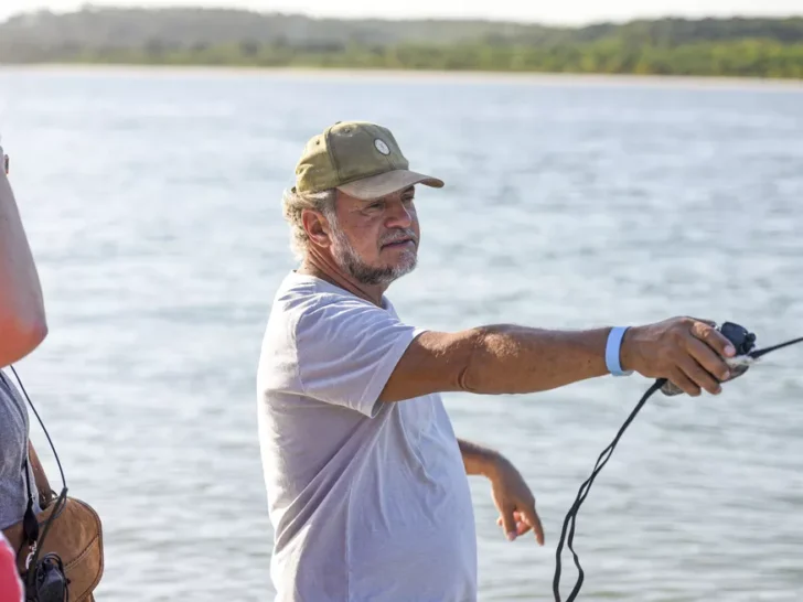 Breno Silveira no set da série 'Dom' — Foto: Divulgação