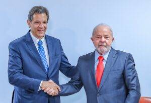 Presidente Lula (PT) com o ministro da Fazenda, Fernando Haddad - Foto: Ricardo Stuckert / PR