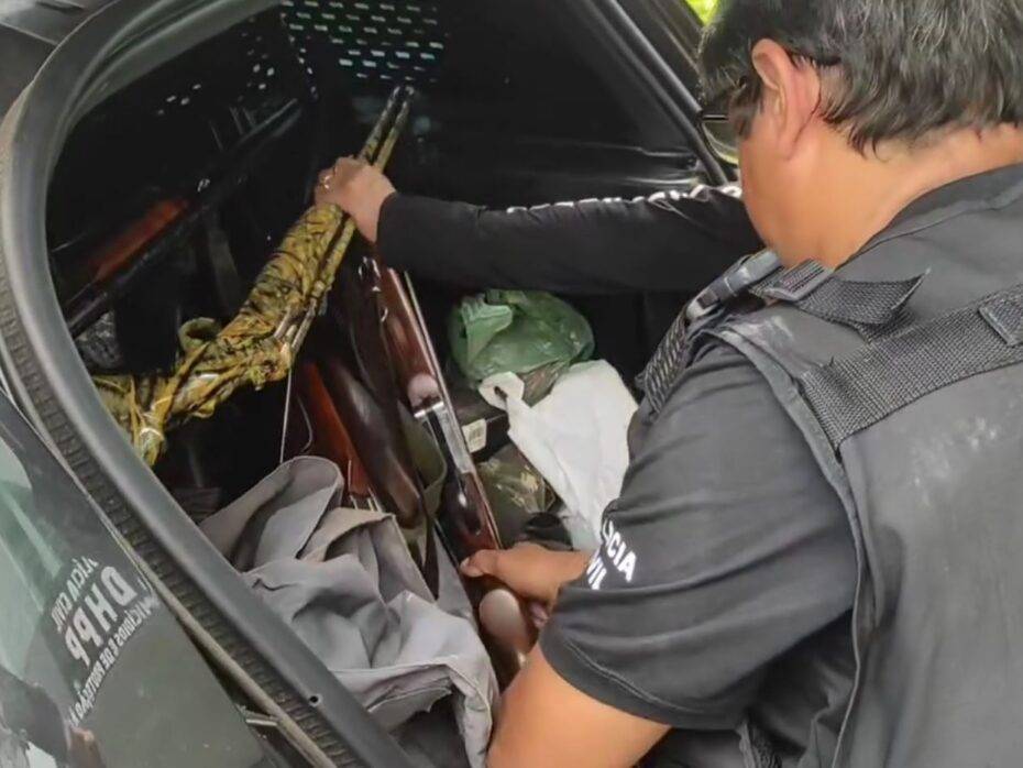 Armas apreendidas pelos policiais civis durante operação Jus Puniendi - Foto: PCRN / Reprodução