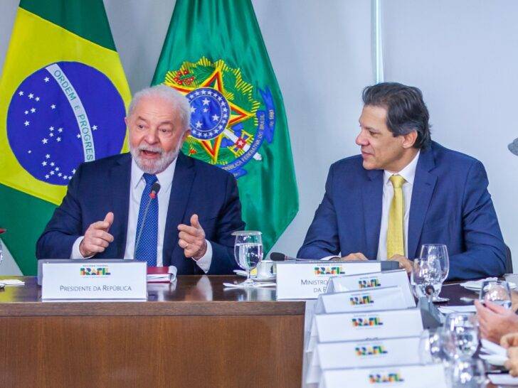 Presidente Lula em reunião com ministro da Fazenda, Fernando Haddad - Foto: Diogo Zacarias / MF