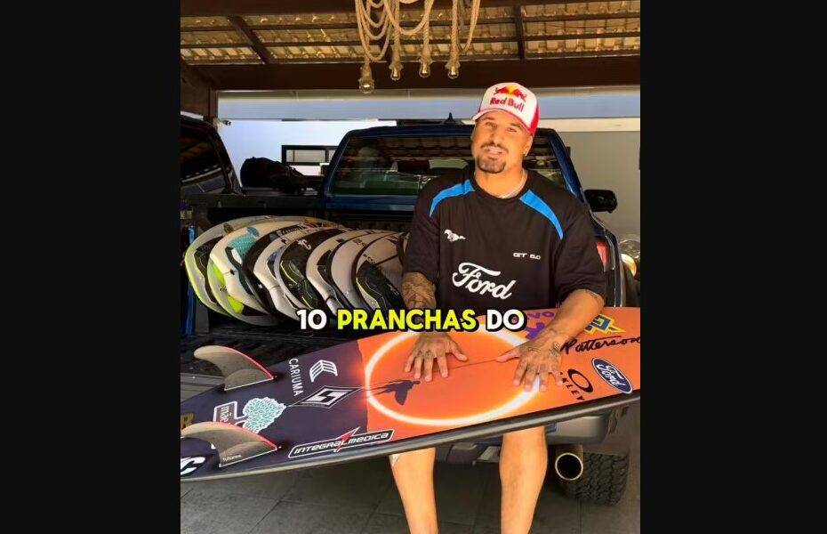 Italo Ferreira, campeão olímpico e mundial, tomou uma iniciativa de vender 10 pranchas autografadas para auxiliar as vítimas das enchentes no Rio Grande do Sul. Foto: Reprodução/ Instagram