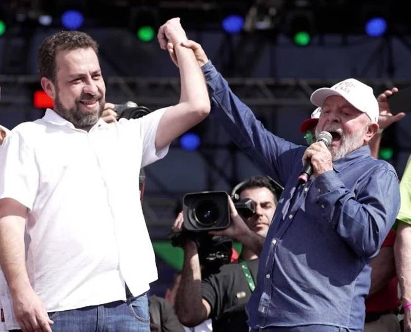 Presidente Lula (PT) e deputado federal Guilherme Boulos (PSOL-SP) - Foto: Instagram / Reprodução