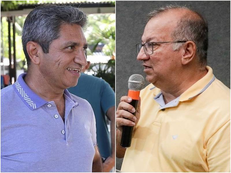 Pré-candidato a prefeito Salatiel de Souza (PL) com o vice, Homero Grec (Republicanos) - Foto: Instagram / Reprodução