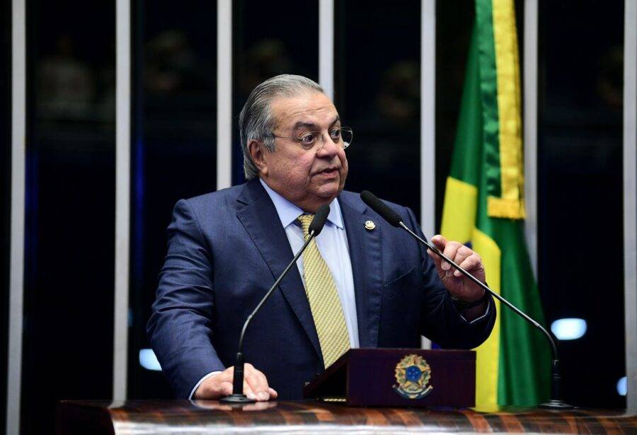 Empresário Flávio Azevedo (PL) tomou posse como senador nesta quarta-feira (19) em Brasília - Foto: Pedro França / Senado