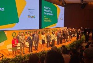 Governadora Fátima Bezerra na posse da nova presidente da Petrobras