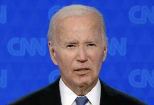 Presidente Joe Biden durante 1º debate presidencial