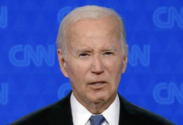 Presidente Joe Biden durante 1º debate presidencial