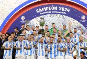 Argentina venceu Colômbia por 1 a 0 e faturou mais um título da Copa América - Foto: Instagram / Reprodução