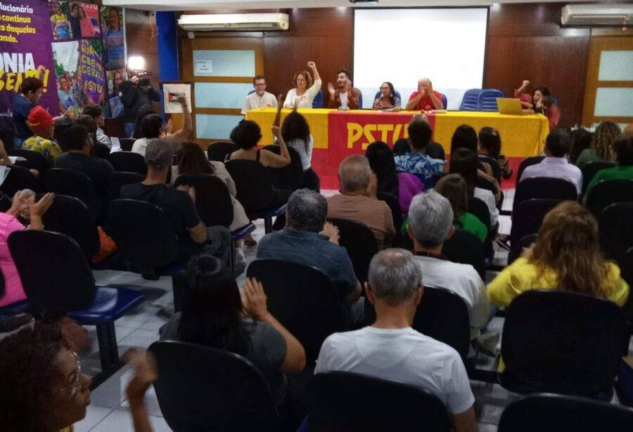 Convenção do PSTU que homologou candidatura de Nando Poeta - Foto: Reprodução