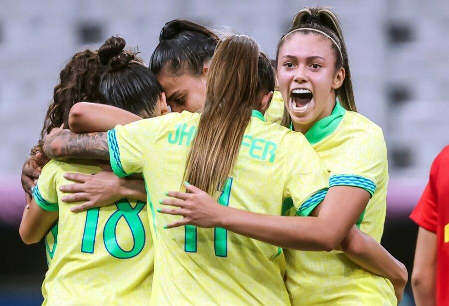 2024.08.06- Jogos Olímpicos Paris 2024 - Futebol feminino - Partida semifinal entre Brasil e Espanha. - Foto: Gaspar Nóbrega/COB.