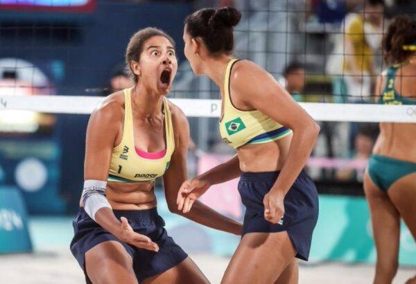 Duda e Ana Patrícia estão na final vôlei de praia feminino nos Jogos Olímpicos de Paris 2024. Foto: X/ Time Brasil