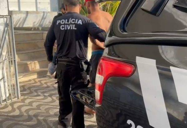 Ele foi detido por policiais civis da Delegacia Especializada em Narcóticos (DENARC) de Mossoró. Foto: Polícia Civil