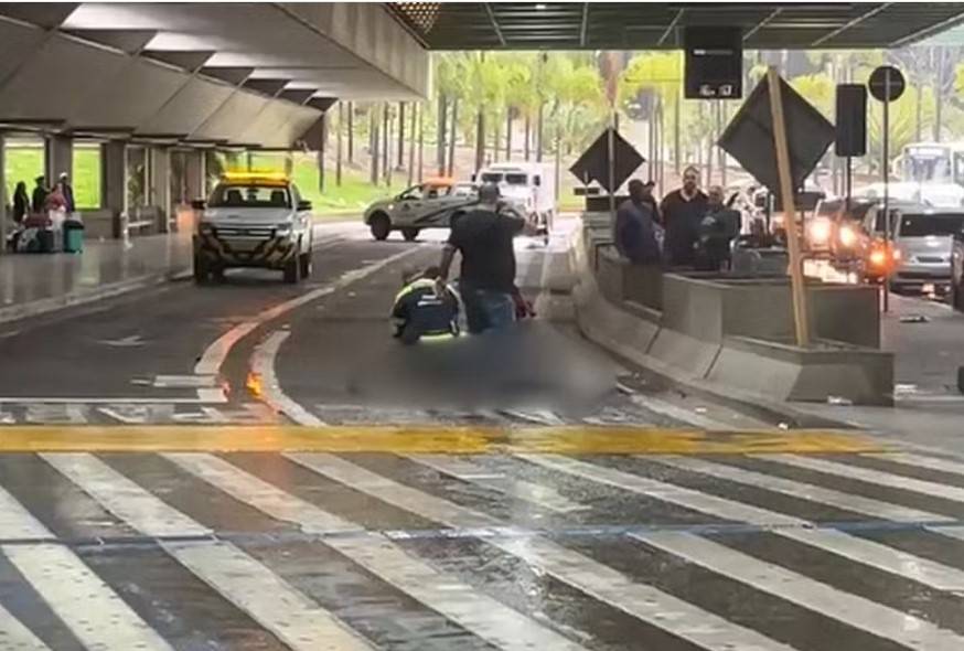 Homem é morto no Aeroporto Internacional de SP. — Foto: Arquivo pessoal