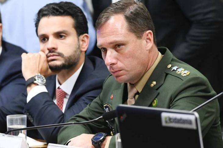 Tenente-coronel Mauro Cid, ex-ajudante de ordens de Jair Bolsonaro (PL). Foto: Marcos Oliveira/Agência Senado