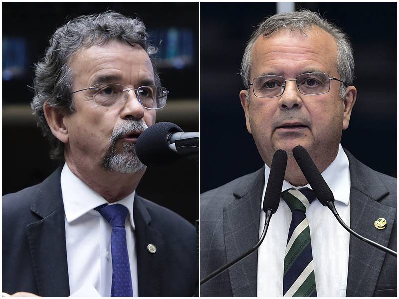 Deputado Fernando Mineiro (PT) e senador Rogério Marinho (PL) - Foto: Mário Agra/Câmara / Pedro França/Senado