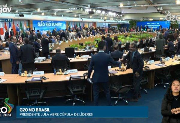 Reunião dos líderes do G20 no Rio de Janeiro - Foto: YouTube / Reprodução