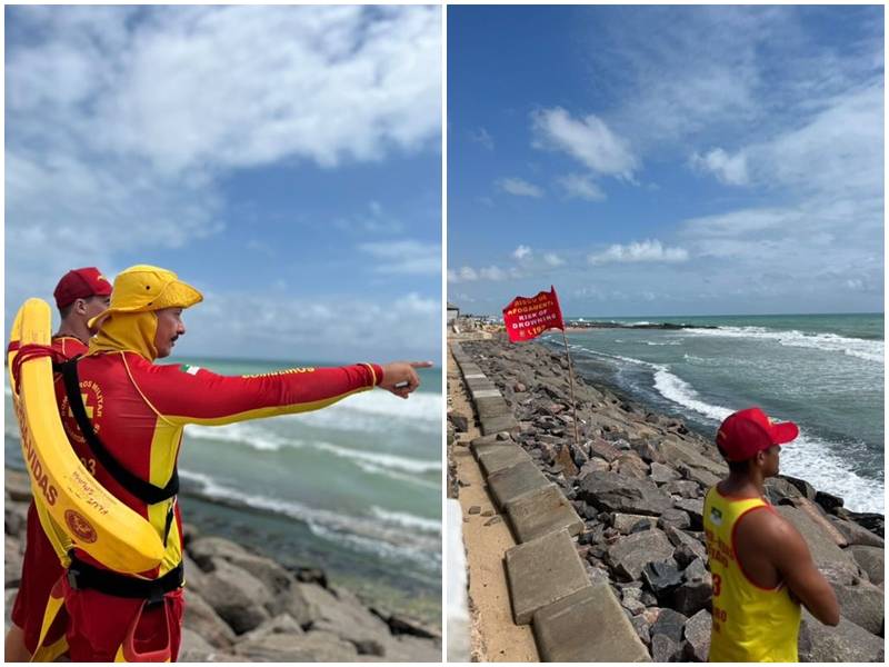 Bombeiros do RN resgatam quatro pessoas em apenas uma manhã no litoral potiguar - Foto: Reprodução