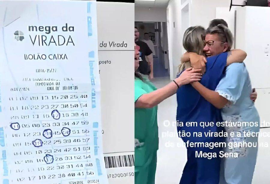 Colegas de hospital se confundiram e comemoraram vitória na Mega da Virada - Foto: Reprodução