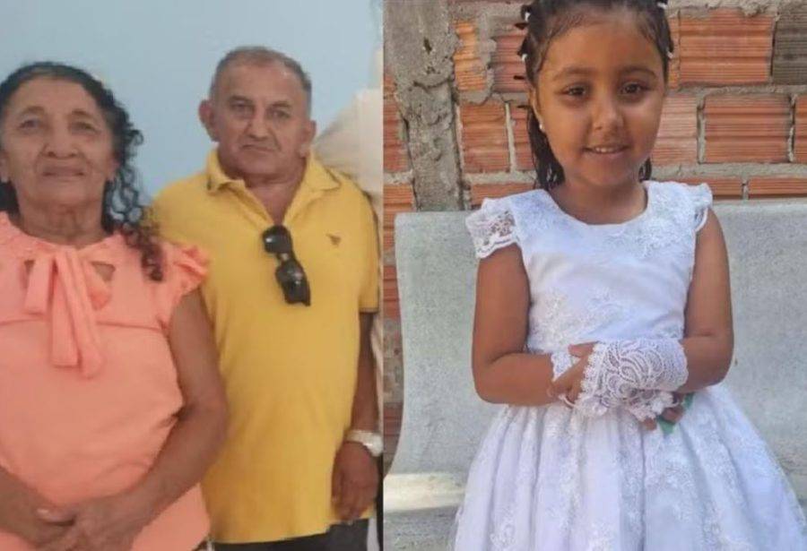 Menina de 7 anos e avós foram encontrados mortos dentro de casa - Foto: Reprodução