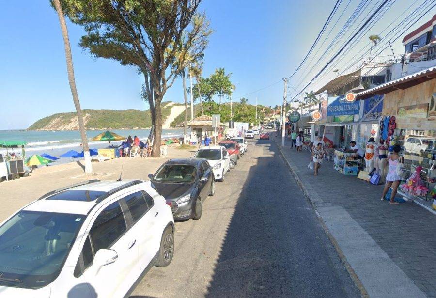 Praia de Ponta Negra, na Zona Sul de Natal - Foto: Google Maps / Reprodução