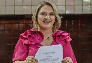 Vice-prefeita da pequena Itatuba (PB), Cristina Lacerda (União Brasil) - Foto: Reprodução