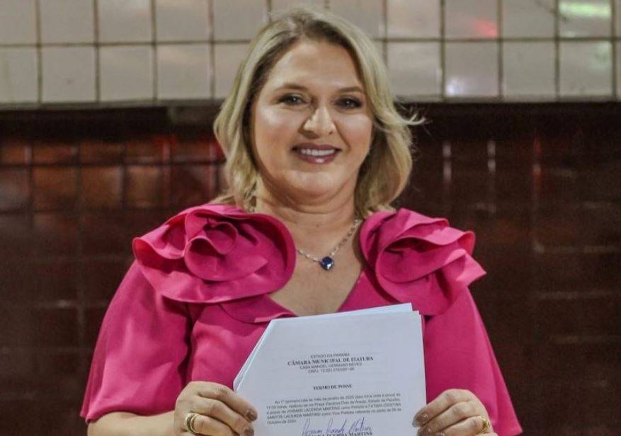 Vice-prefeita da pequena Itatuba (PB), Cristina Lacerda (União Brasil) - Foto: Reprodução