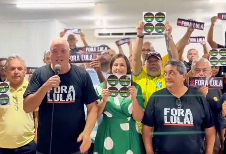 Coronel Hélio discursa em vídeo nas redes sociais para convocar manifestantes para ato em 16 de março - Foto: Reprodução