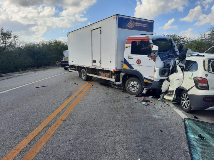 Colisão frontal deixa um morto e um ferido na BR-304, no RN - Foto: Cedida