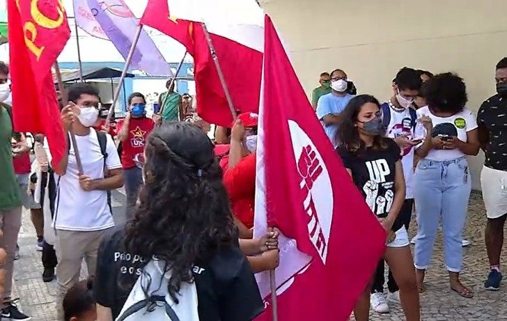 Manifestantes fizeram protesto em Natal por morte de congolês — Foto: Divulgação