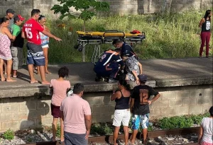 Jovem de 17 anos tem perna decepada após ser atingido por trem em Natal - Foto: Cedida