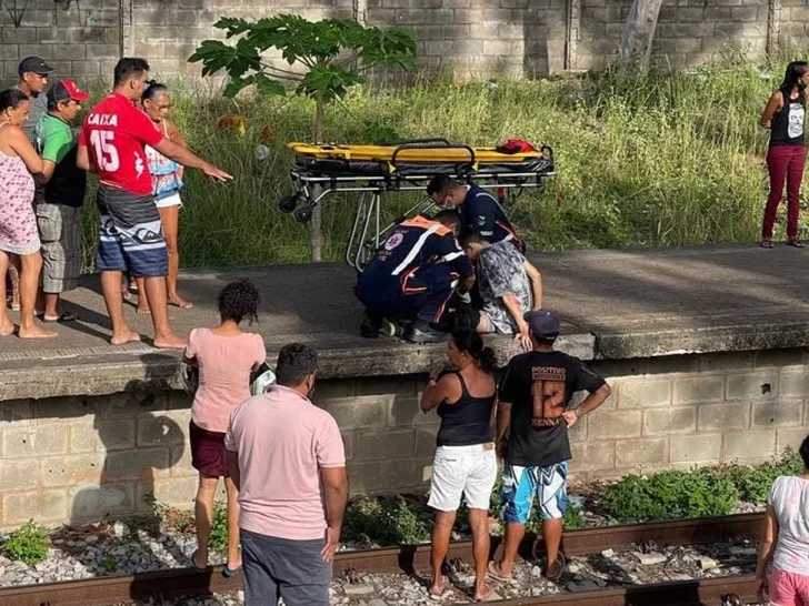 Jovem de 17 anos tem perna decepada após ser atingido por trem em Natal - Foto: Cedida