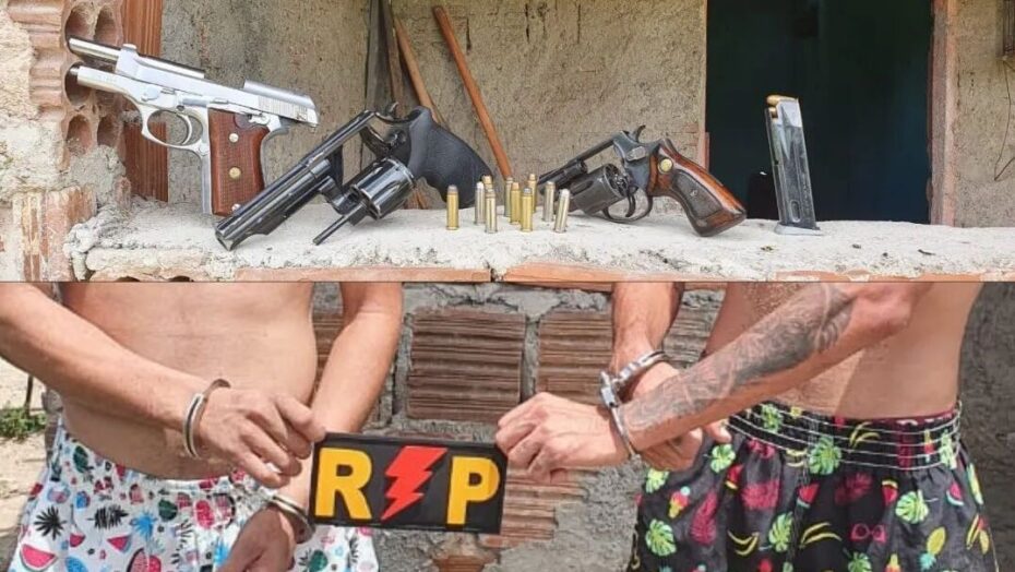 Suspeitos são presos por porte de arma e confessam planejar “morte de inimigo” no RN - Foto: Reporudção/PM