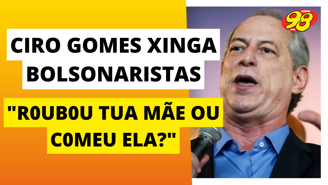 Ciro Gomes xinga apoiadores de Bolsonaro