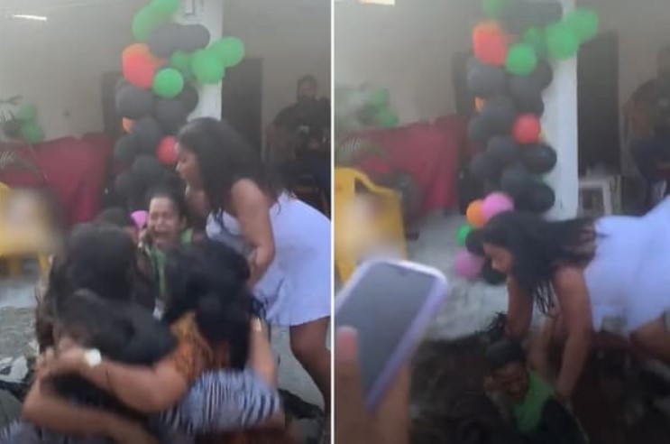 Mulheres Caem Em Fossa Ap S Ch O Ceder Durante Festa E V Deo Viraliza Veja Portal Fm Natal