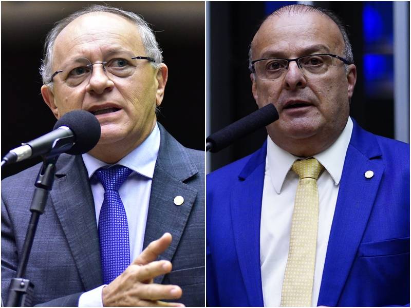 Deputados federais Benes Leocádio e Paulinho Freie, do União Brasil - Foto: Zeca Ribeiro e Pablo Valadares / Câmara