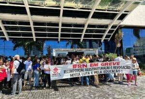 Servidores e professores do IFRN estão em greve - Foto: Sinasefe / Reprodução