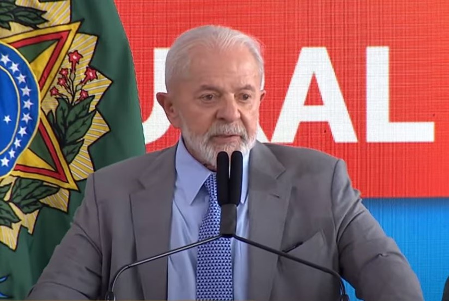 Presidente Lula durante discurso em evento no Palácio do Planalto - Foto: TV Brasil / Reprodução