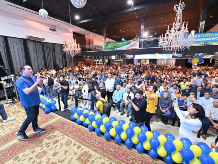 Presidente do PSDB, Ezequiel Ferreira, durante evento de filiação do partido - Foto: PSDB / Reprodução