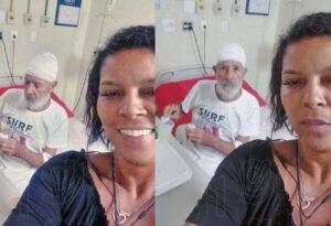 Sobrinha fez selfie com idoso internado dias antes de levá-lo a banco - Foto: Reprodução