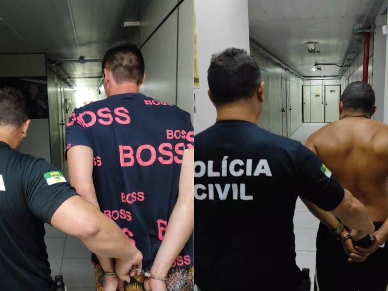 Homens presos na Operação Chapa Quente